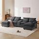 123 In Modular Sectional Sofa Cloud Couch Upholstery Comfy Velvet U-shaped Sofa