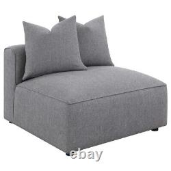 4 Pc Grey Gray Modular Sofa Sectional With Ottoman Living Room Furniture