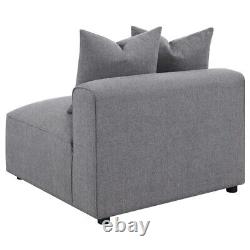 4 Pc Grey Gray Modular Sofa Sectional With Ottoman Living Room Furniture