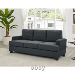 78'' Recessed Arm Modular 3 Seater Sofa Modern Couch Living Room