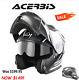 Acerbis Modular Full Face Road Motorcycle Helmet New Internal Sunvisor Blk/grey