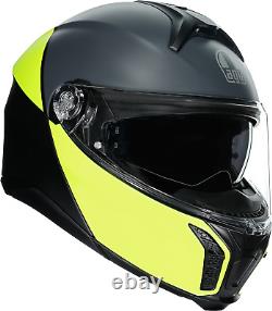 AGV Adult Modular Tourmodular Helmet Balance Black/Yellow Fluo/Gray Large