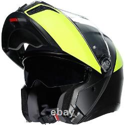 AGV Tour Modular Balance Motorcycle Helmet Black/YellowithGray