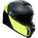 Agv Tourmodular Flip-up Motorcycle Helmet Dot Balance Black/yellow Fluo/gray Xl