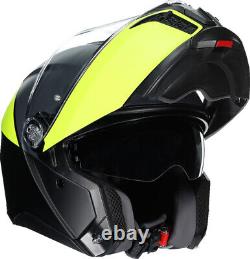 AGV Tourmodular Balance Black Yellow Fluo Gray Helmet