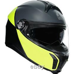 AGV Tourmodular Helmet Balance Black/Yellow Fluo/Gray Large