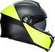 Agv Tourmodular Motorcycle Helmet Balance Black/yellow Fluo/gray Large