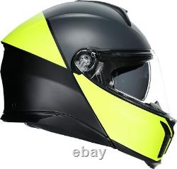 AGV Tourmodular Motorcycle Helmet Balance Black/Yellow Fluo/Gray Small