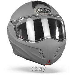 Airoh Mathisse Color Concrete Grey Matt Modular Helmet Motorcycle Helmet Ne