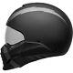 Bell Broozer Street Cruiser Motorcycle Helmet Arc Flat Matte Black/grey Medium M