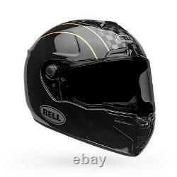 Bell SRT-Modular Buster Motorcycle Helmet Gloss Black/YellowithGray
