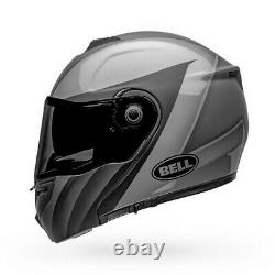 Bell SRT Modular Presence Motorcycle Helmet Matte/Gloss Black/Gray LG
