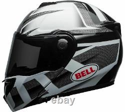 Bell SRT Predator Modular Motorcycle Helmet Gloss White/Black/Gray Large NIB
