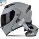 Bluetooth Flip Up Motorcycle Helmets Atv Crash Motorbike Modular Helmet Dot