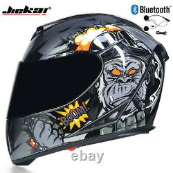 Bluetooth Modular Flip Up Moto Helmet Motorcycle Full Face Sport Helmet DOT