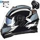 Bluetooth Modular Motorcycle Helmet Full Face Motorbike Crash Flip Up Helmet Dot