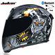Bluetooth Motorcycle Helmet Full Face Dual Visor Modular Flip Up Race Helmet Dot