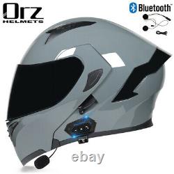 Bluetooth Open Face DOT Motorcycle Helmet Adult Racing Scooter Modular Helmet