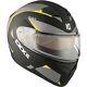 Ckx Matte Black/gray/yellow Flex Snow Modular Helmet Withshield(adult 2x-l)514376