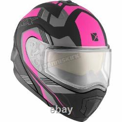 CKX Matte Black/Pink/Gray 1.5 AMS Modular Snow Helmet withShield(Adult M)514613