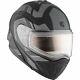 Ckx Matte Gray/black Tranz 1.5 Ams Omeg Modular Snow Helmet-electric (medium)