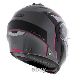 Caberg Duke Evo Move matt black gray pink Modular Motorcycle Helmet