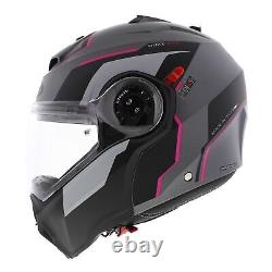 Caberg Duke Evo Move matt black gray pink Modular Motorcycle Helmet