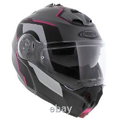 Caberg Duke Evo Move matt black gray pink Modular Motorcycle Helmet