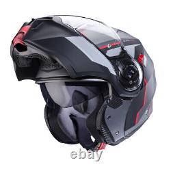 Caberg Duke Evo Move matt black gray red Modular Motorcycle Helmet