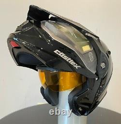 Castle CX950 Modular Dual Lens Snowmobile Helmet Gloss Black Medium