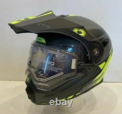 Castle CX950 Modular Snow Helmet with Electric Shield Charcoal/Black/Hi-Viz Medium
