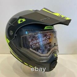 Castle CX950 Modular Snow Helmet with Electric Shield Charcoal/Black/Hi-Viz Medium