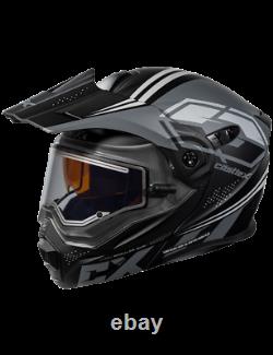Castle X EXO-CX950 Siege Electric Modular Snowmobile Helmet Matte Black/Charcoal