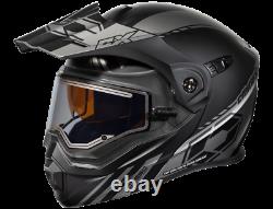 Castle X EXO-CX950 Task Electric Modular Snowmobile Helmet Matte Gray/Black 2XL