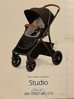 Chicco Corso LE Modular Stroller in Studio Black & Gray distressed box