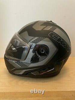 Ckx Tranz 1.5 Ams Omeg Black/grey Snowmobile Helmet, XXL 513166
