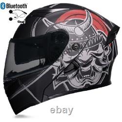 DOT Bluetooth Flip Up Modular Motorbike helmet Motorcycle Dual Visor Helmets ECE