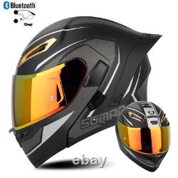 DOT Bluetooth Modular Motorcycle Helmet Crash FULL FACE Flip Up Motorbike Helmet