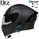 Dot Bluetooth Motorcycle Helmet Full Face Dual Visor Modular Flip Up Helmet