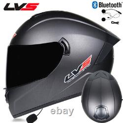 DOT Bluetooth Motorcycle Helmets Crash Dual Lens Motorbike Full Face Helmets