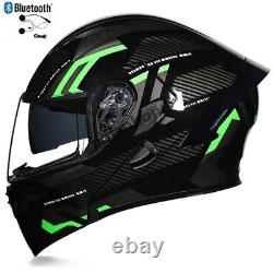 DOT ECE Bluetooth Modular Motorcycle Helmet 2lens Flip Up Motorbike Crash Helmet