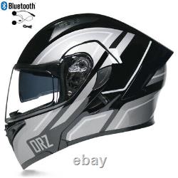 DOT Flip Up Motorcycle Helmets Bluetooth Modular Street ATV Full Face Helmet