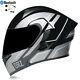 Dot Modular Flip Up Motocycle Helmet Bluetooth 2 Lens Full Face Motorbike Helmet