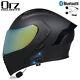 Dot Modular Motorcycle Bluetooth Helmet Full Face Dual Visor Flip Up Moto Helmet