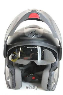 Exo-gt920 Unit Matte Black Gray Grey Men's Large Lg Dot Approved Modular Helmet