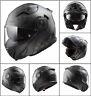 Ff313 Vortex Carbon Flip Up Urban Motorcycle Motorbike Road Crash Helmet Black