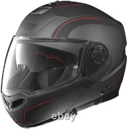 Flip Front Motorcycle Helmet Nolan N104 Evo Action N-Com Flat Lava Grey