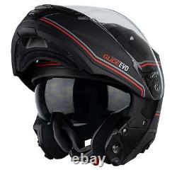 Flip Up Front Motorcycle Helmet G-Mac Glide Evo Modular Sun Visor Motorbike