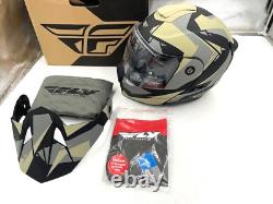 Fly Racing 73-8335xs Odyssey Summit Helmet Matte Tan/black/grey Xs