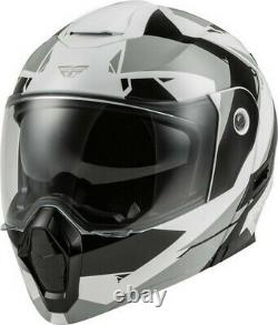 Fly Racing ODYSSEY SUMMIT Modular Full-Face Helmet Black/White/Grey Small